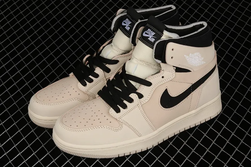 All categories Air Jordan Jordan series basketball shoes Air Jordan 1 High Z version Air Jordan 1 Zoom CMFT "Summit White" AJ1 Joe 1 Pearl Milk Tea Off-White CT0979-100